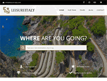 Tablet Screenshot of leisure-italy.com
